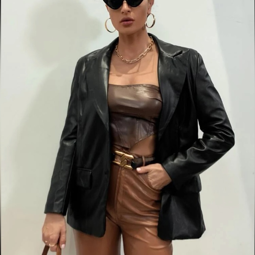 Leather Blazer
